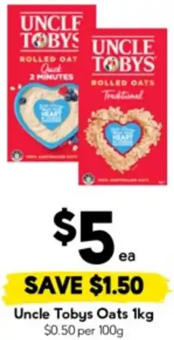 Drakes Uncle Tobys Oats offer