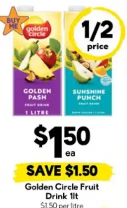 Drakes Golden Circle Fruit Drink offer