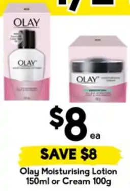 Drakes Olay Moisturising Lotion or Cream offer
