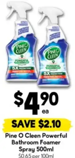 Drakes Pine O Cleen Powerful Bathroom Foamer Spray offer