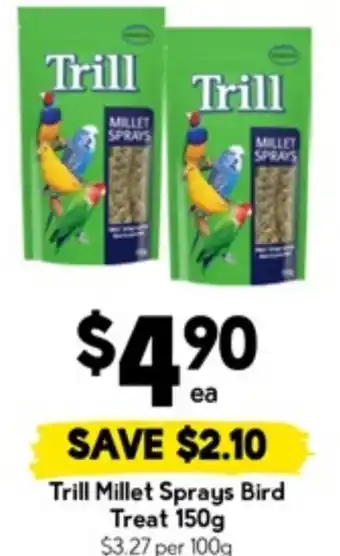 Drakes Trill Millet Sprays Bird Treat offer