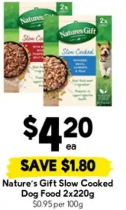 Drakes Nature's Gift Slow Cooked Dog Food offer