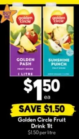 Drakes Golden Circle Fruit Drink offer