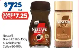 Foodland Nescafe blend 43 or gold instant offer