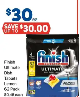 Foodland Finish ultimate dish tablets lemon offer