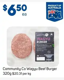 Foodland Community co wagyu beef burger offer