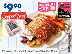 Foodland O'brien's sa boned & rolled pork shoulder roast offer