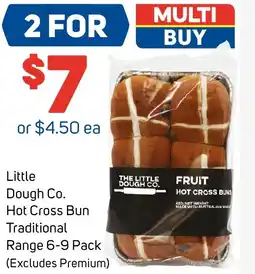 Foodland Little Dough Co. Hot Cross Bun Traditional Range offer
