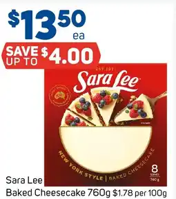 Foodland Sara Lee Baked Cheesecake offer
