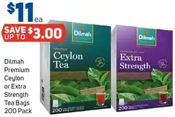 Foodland Dilmah Premium Ceylon or Extra Strength Tea Bags offer