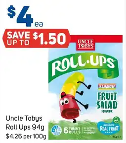 Foodland Uncle Tobys Roll Ups offer
