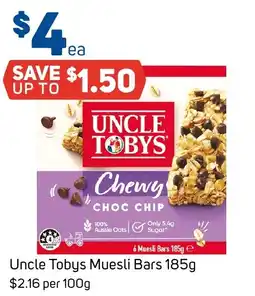 Foodland Uncle Tobys Muesli Bars offer