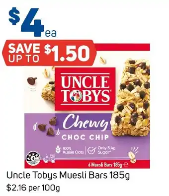 Foodland Uncle Tobys Muesli Bars offer
