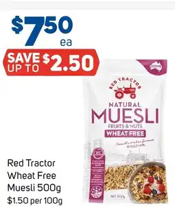 Foodland Red tractor wheat free muesli offer