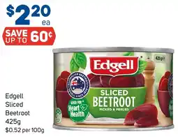 Foodland Edgell sliced beetroot offer