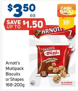 Foodland Arnott's multipack biscuits or shapes offer