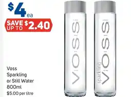 Foodland Voss sparkling or still water offer