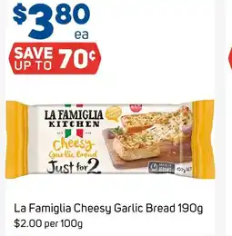 Foodland La famiglia cheesy garlic bread offer
