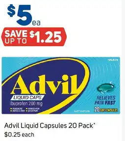 Foodland Advil liquid capsules offer