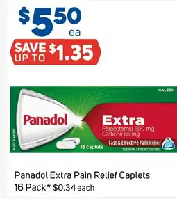 Foodland Panadol extra pain relief caplets offer