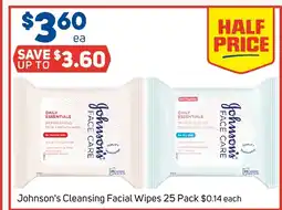 Foodland Johnson's cleansing facial wipes offer