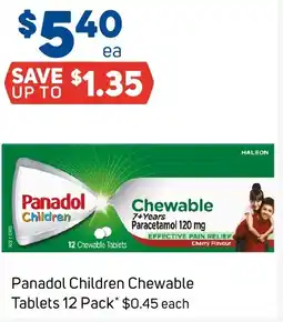 Foodland Panadol children chewable tablets offer