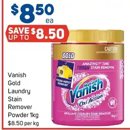 Foodland Vanish gold laundry stain remover powder offer