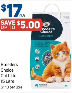 Foodland Breeders choice cat litter offer
