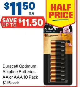 Foodland Duracell optimum alkaline batteries aa or aaa offer