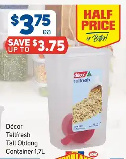 Foodland Décor tellfresh tall oblong container offer