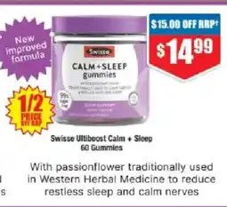 Chemist Warehouse Swisse ultiboost calm + sleep offer