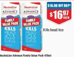 Chemist Warehouse Neutralice advance family value pack offer