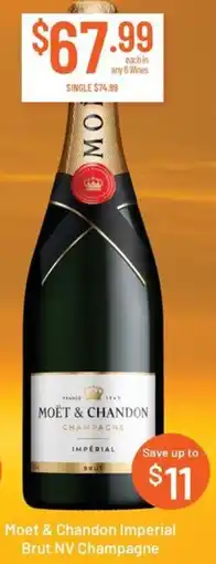 Chambers Cellars Moet & chandon imperial brut nv champagne offer