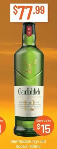 Chambers Cellars Glenfiddich 12yr old scotch offer