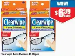 Chemist Warehouse Clearwipe Lens Cleaner offer