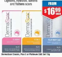 Chemist Warehouse DermaScar Classic Plus E or Platinum C&E Gel offer