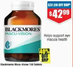 Chemist Warehouse Blackmores Macu-Vision offer