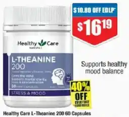 Chemist Warehouse Healthy Care L-Theanine 200 offer