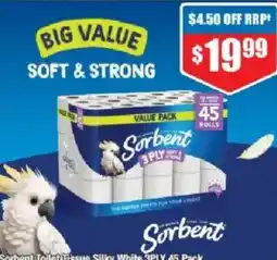 Chemist Warehouse Sorbent Toilet Tissue Silky White offer