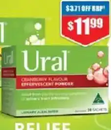 Chemist Warehouse Ural cranberry flavour offer