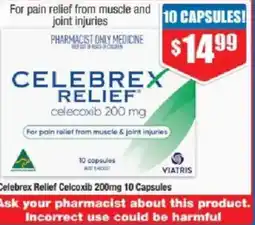 Chemist Warehouse Celebrex Relief Celcoxib offer