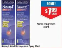 Chemist Warehouse Nasonyl Nasal Decongestant Spray offer