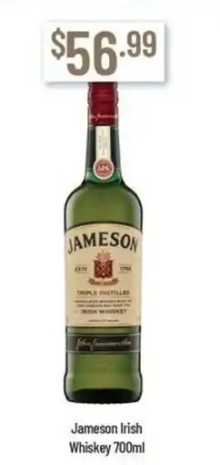 Chambers Cellars Jameson irish whiskey offer