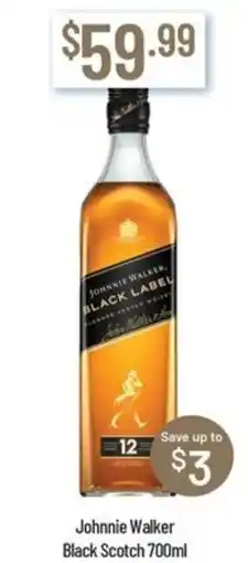Chambers Cellars Johnnie walker black scotch offer