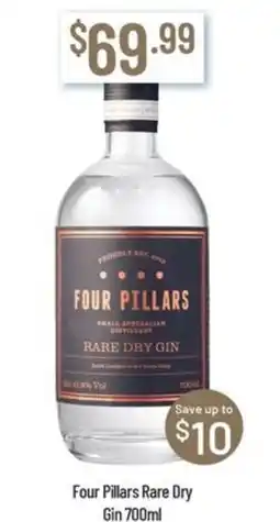 Chambers Cellars Four pillars rare dry gin offer
