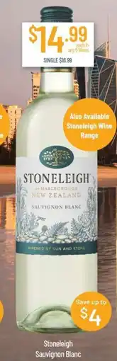 Chambers Cellars Stoneleigh sauvignon blanc offer