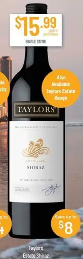 Chambers Cellars Taylors estate shiraz offer