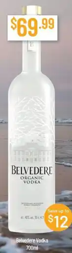 Chambers Cellars Belvedere vodka offer