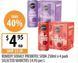 Supabarn Remedy sodaly prebiotic soda 250ml x offer