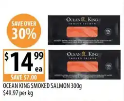 Supabarn Ocean king smoked salmon offer